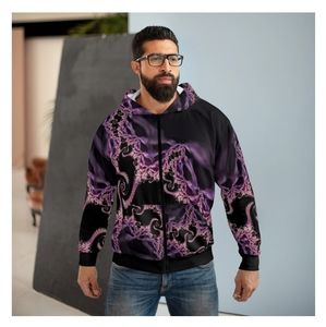 Fashionable fractal hoodies